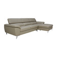 Half Leather L-Shaped Sofa 2100